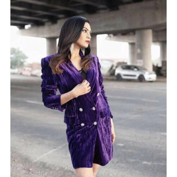 Zara Velvet blazer dress - Picture 10 of 11